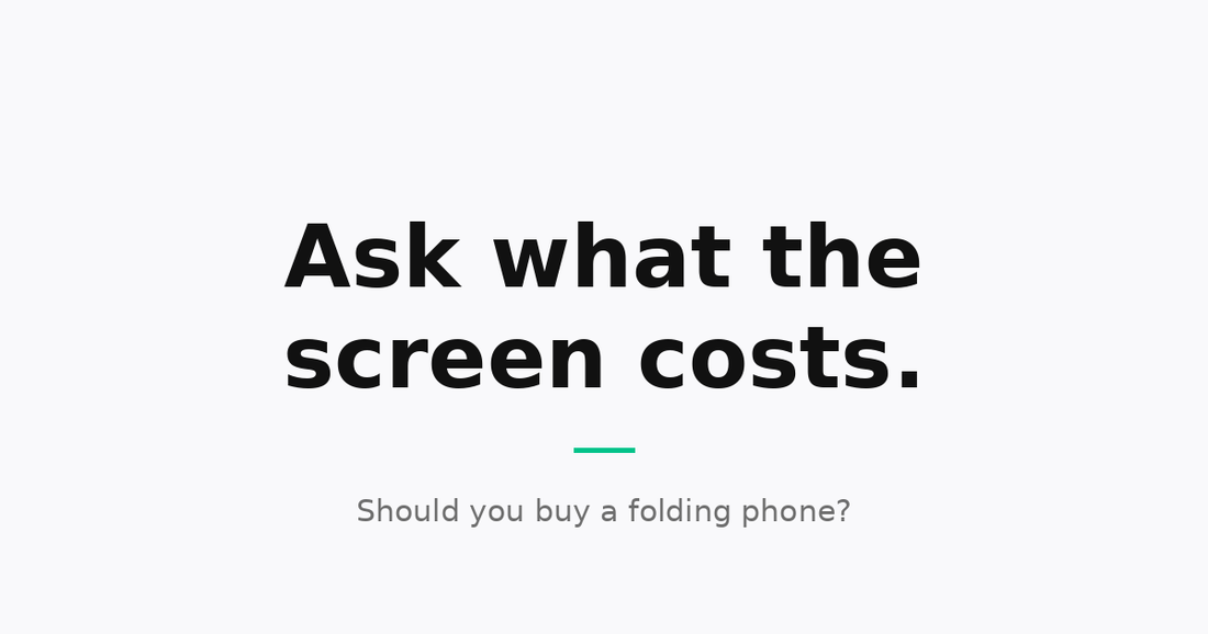 Should you buy a folding phone?
