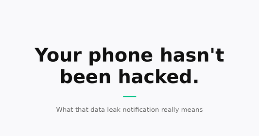 What a "password found in a data leak" notification really means
