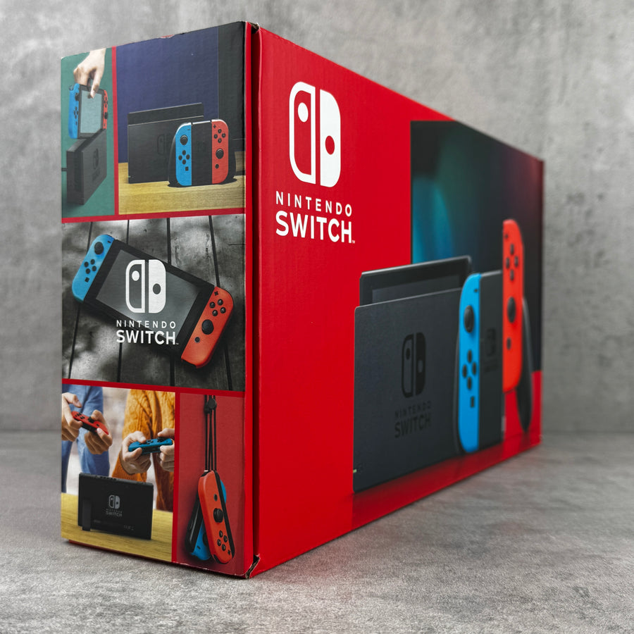 Nintendo Switch (V2) Console Neon Red & Blue