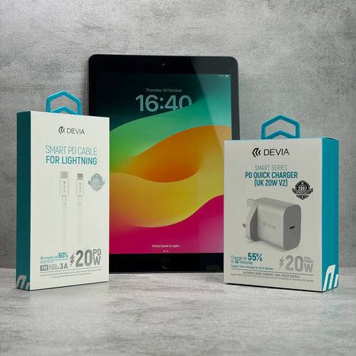 Apple iPad 9th Gen 64GB Space Grey (Fast Charger + Cable Bundle!)